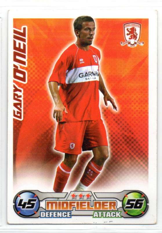 Topps Match Attax PL 2008/2009 - Middlesbrough - 19 Cards