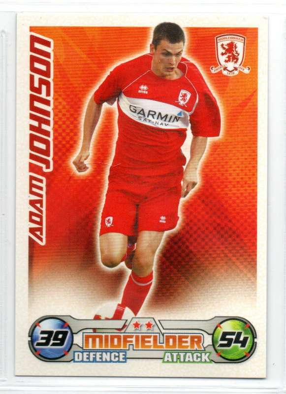 Topps Match Attax PL 2008/2009 - Middlesbrough - 19 Cards