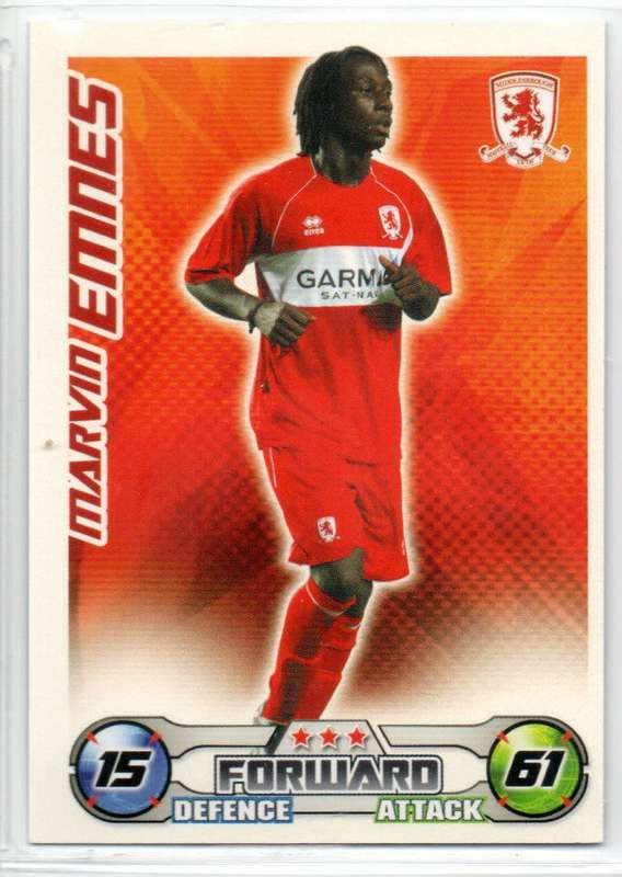Topps Match Attax PL 2008/2009 - Middlesbrough - 19 Cards