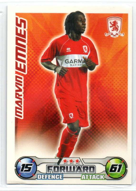 Topps Match Attax PL 2008/2009 - Middlesbrough - 19 Cards