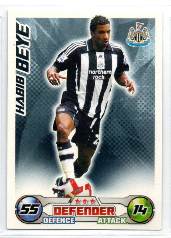 Topps Match Attax PL 2008/2009 - Newcastle United - 10 Cards