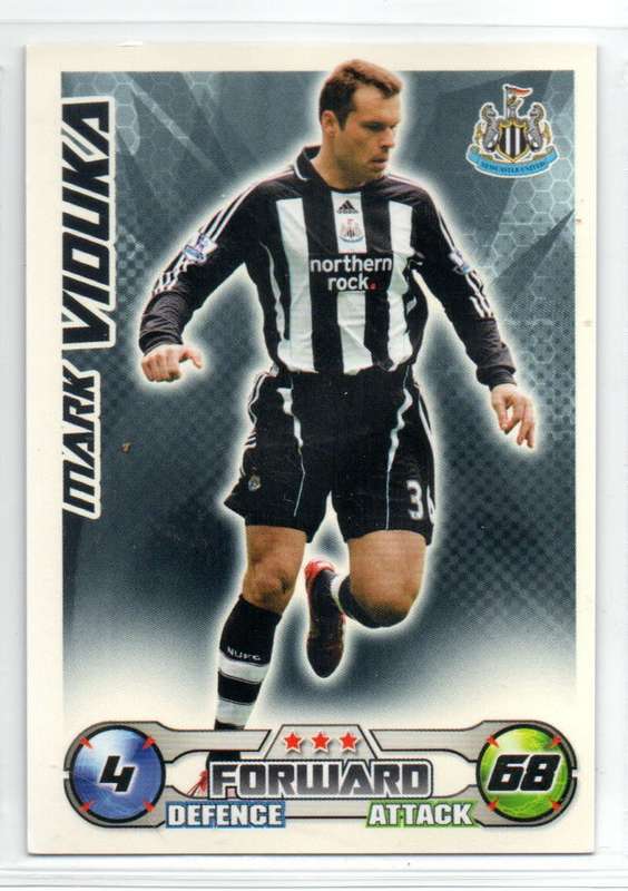 Topps Match Attax PL 2008/2009 - Newcastle United - 10 Cards