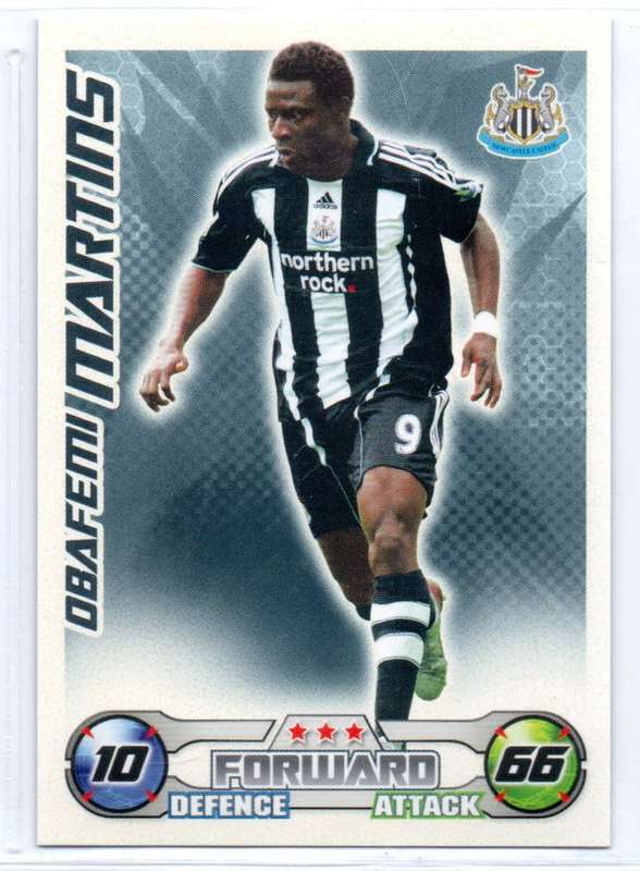 Topps Match Attax PL 2008/2009 - Newcastle United - 10 Cards