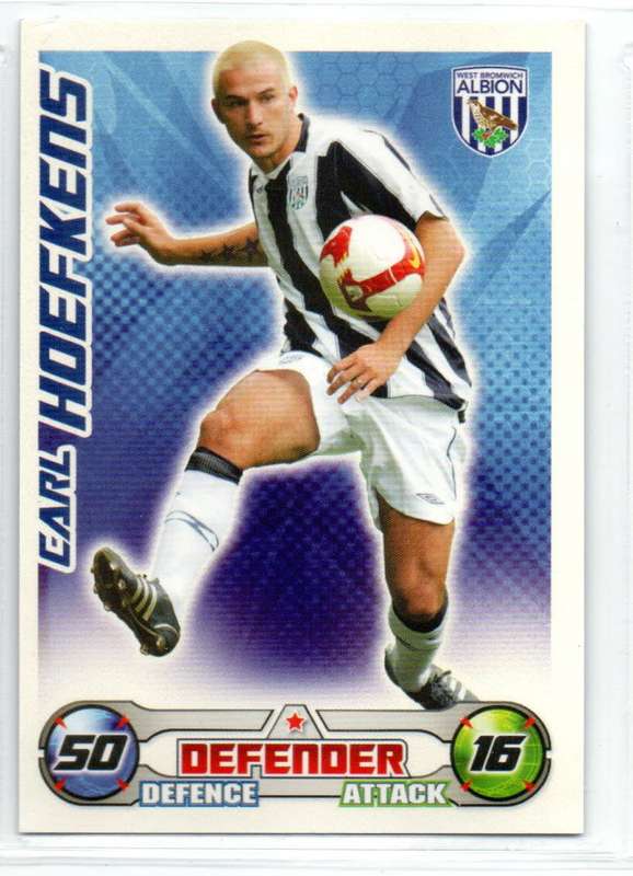 Topps Match Attax PL 2008/2009 - West Bromwich Albion - 14 Cards