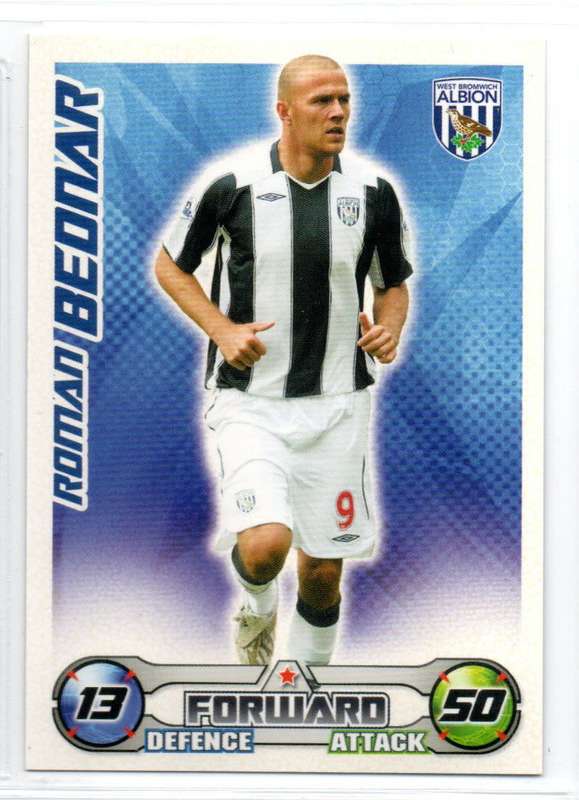 Topps Match Attax PL 2008/2009 - West Bromwich Albion - 14 Cards