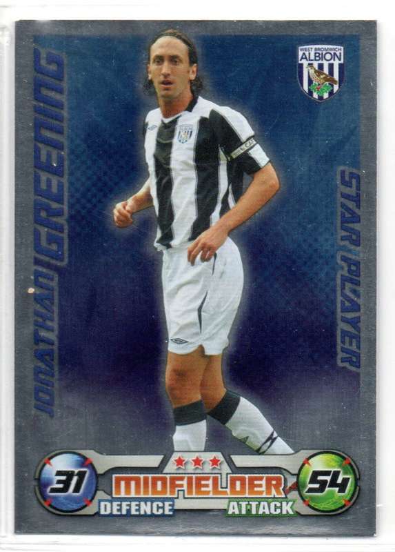 Topps Match Attax PL 2008/2009 - West Bromwich Albion - 14 Cards