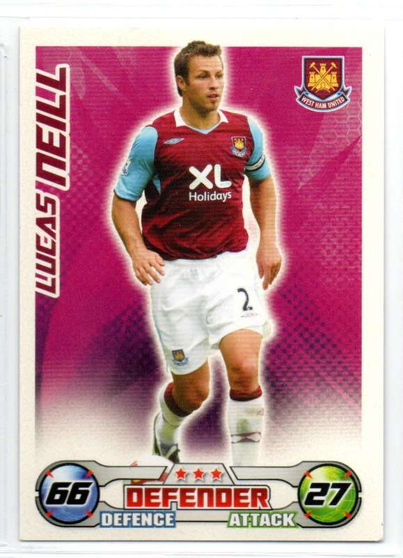 Topps Match Attax PL 2008/2009 - West Ham United - 25 Cards