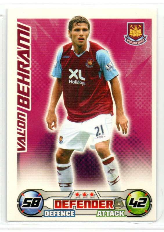 Topps Match Attax PL 2008/2009 - West Ham United - 25 Cards