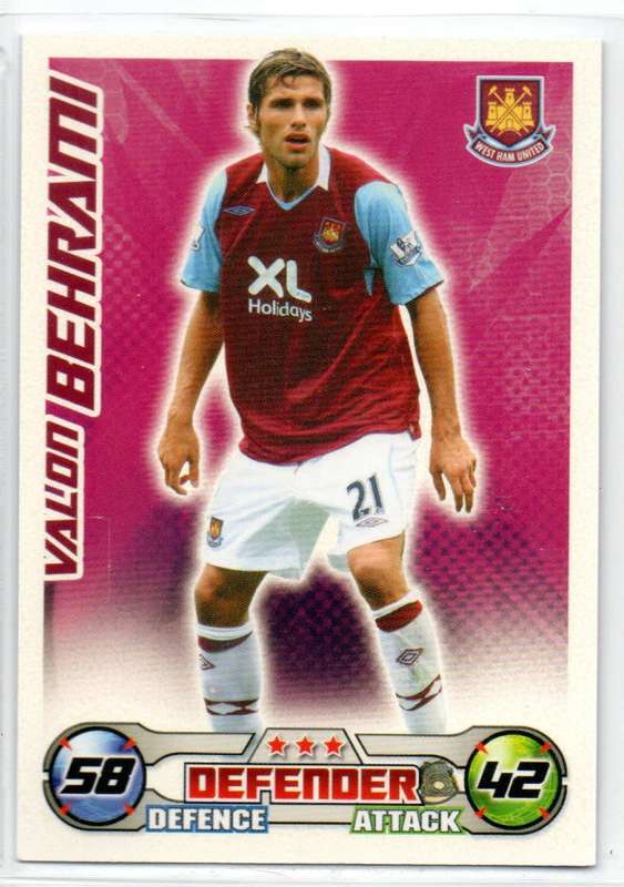 Topps Match Attax PL 2008/2009 - West Ham United - 25 Cards