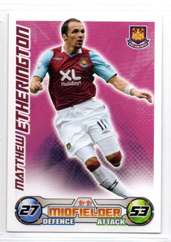 Topps Match Attax PL 2008/2009 - West Ham United - 25 Cards