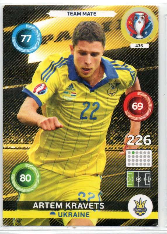 Panini UEFA Euro 2016 / XL Adrenalyn  - Ukraine - 5 Cards