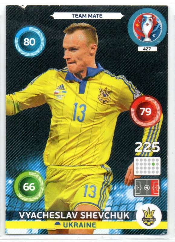 Panini UEFA Euro 2016 / XL Adrenalyn  - Ukraine - 5 Cards