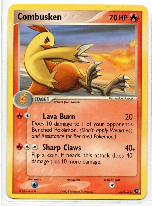 2005 Pokemon/Nintendo - Emerald - Combusken 25/106 Uncommon