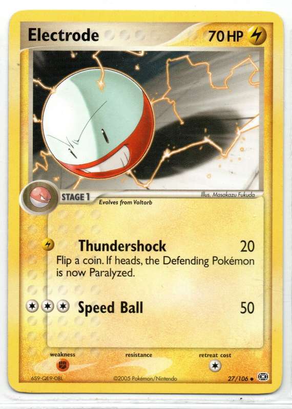 2005 Pokemon/Nintendo - Emerald - Electrode 27/106 Uncommon