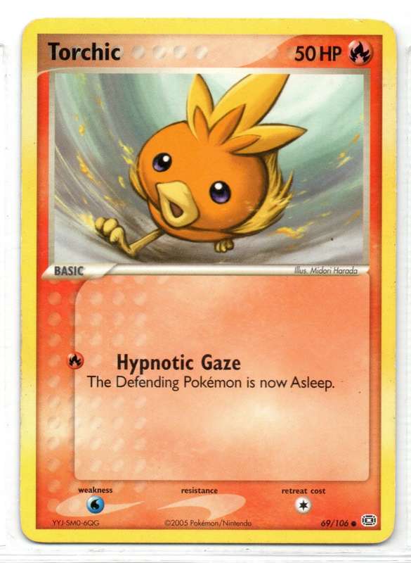2005 Pokemon/Nintendo - Torchic 69/106 Common
