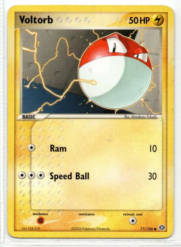2005 Pokemon/Nintendo - Voltorb 71/106 Common