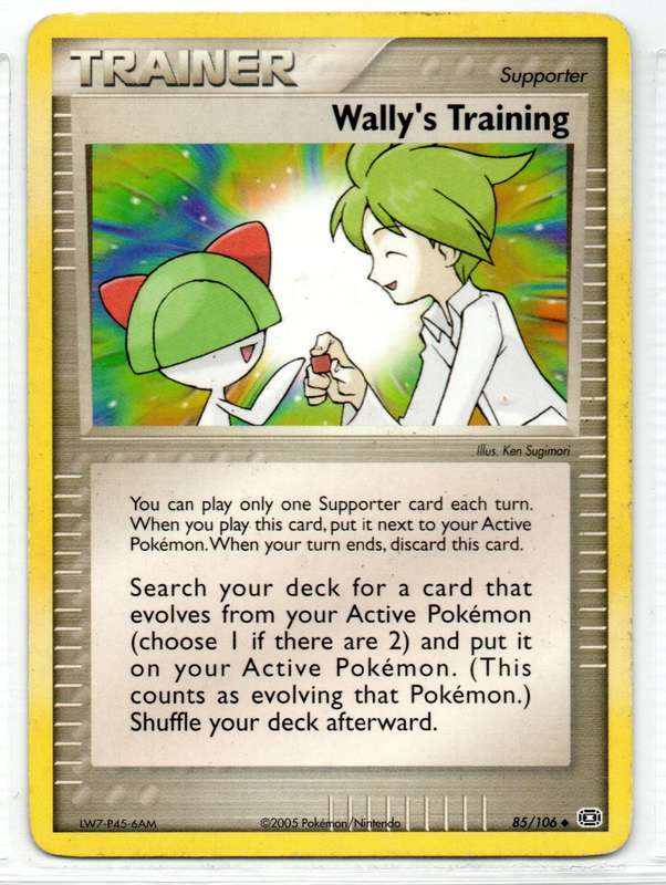 2005 Pokemon/Nintendo - Trainer Wally`s Training 85/106 Uncommon
