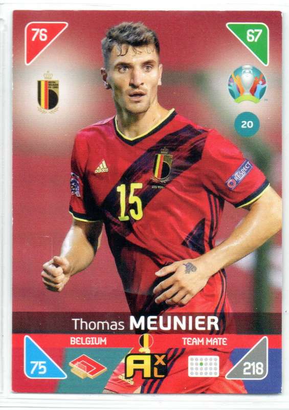 Panini UEFA Euro 2020 / XL Adrenalyn - Belgium - 9 Cards