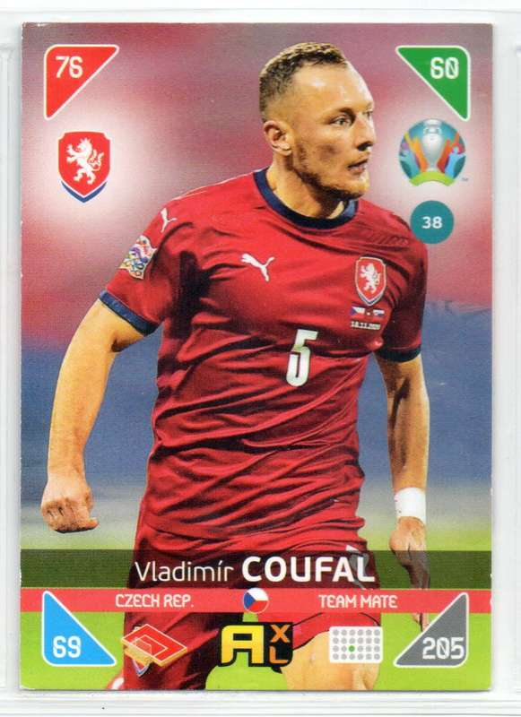 Panini UEFA Euro 2020 / XL Adrenalyn - Czech Rep - 8 Cards