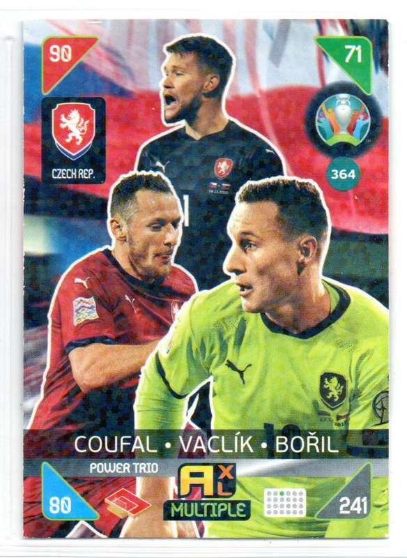 Panini UEFA Euro 2020 / XL Adrenalyn - Czech Rep - 8 Cards