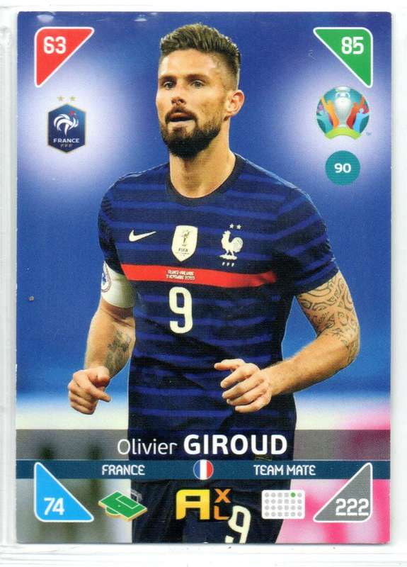 Panini UEFA Euro 2020 / XL Adrenalyn - France - 11 Cards
