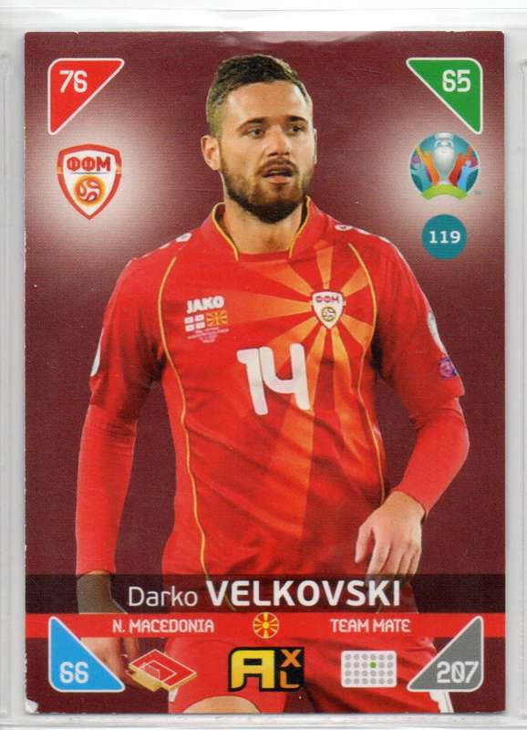 Panini UEFA Euro 2020 / XL Adrenalyn - N.Macedonia - 12 Cards