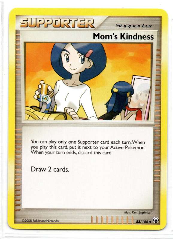 2008 Pokemon/Nintendo - Majestic Dawn - Supporter Mom`s Kindness 83/100 Uncommon