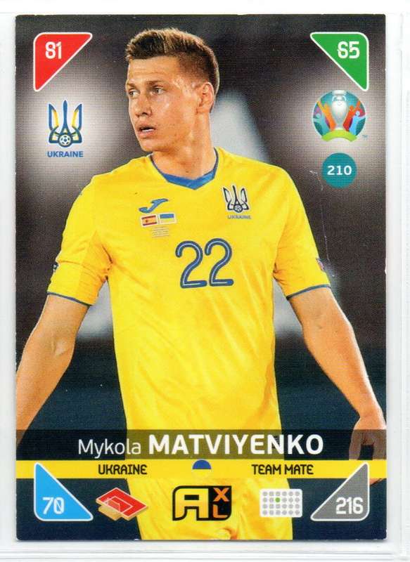 Panini UEFA Euro 2020 / XL Adrenalyn - Ukraine - 14 Cards