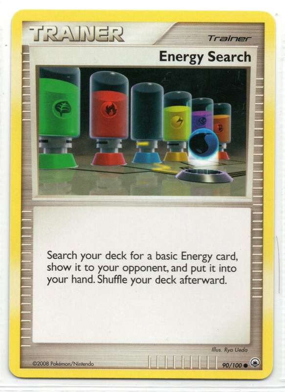 2008 Pokemon/Nintendo - Majestic Dawn - Trainer Energy Search 90/100 Common