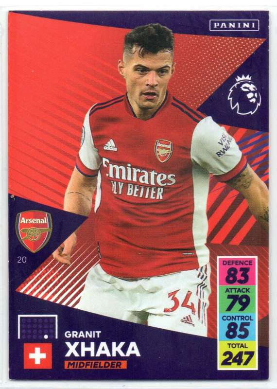 Panini Premier League 2021/22 / XL Adrenalyn - Arsenal - 9 Cards