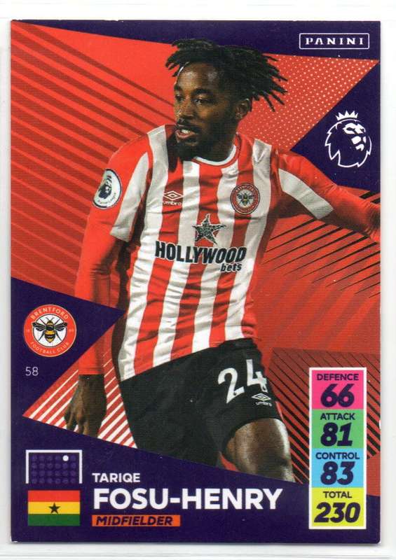 Panini Premier League 2021/22 / XL Adrenalyn - Brentford - 11 Cards