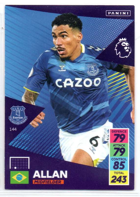 Panini Premier League 2021/22 / XL Adrenalyn - Everton - 3 Cards