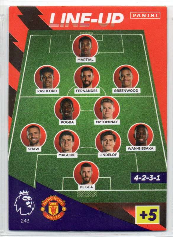 Panini Premier League 2021/22 / XL Adrenalyn - Manchester United - 6 Cards