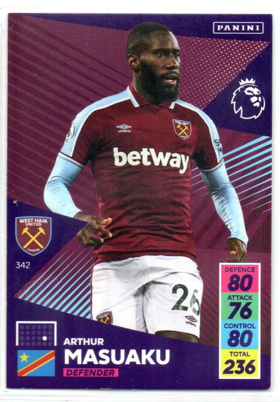 Panini Premier League 2021/22 / XL Adrenalyn - West Ham United - 4 Cards