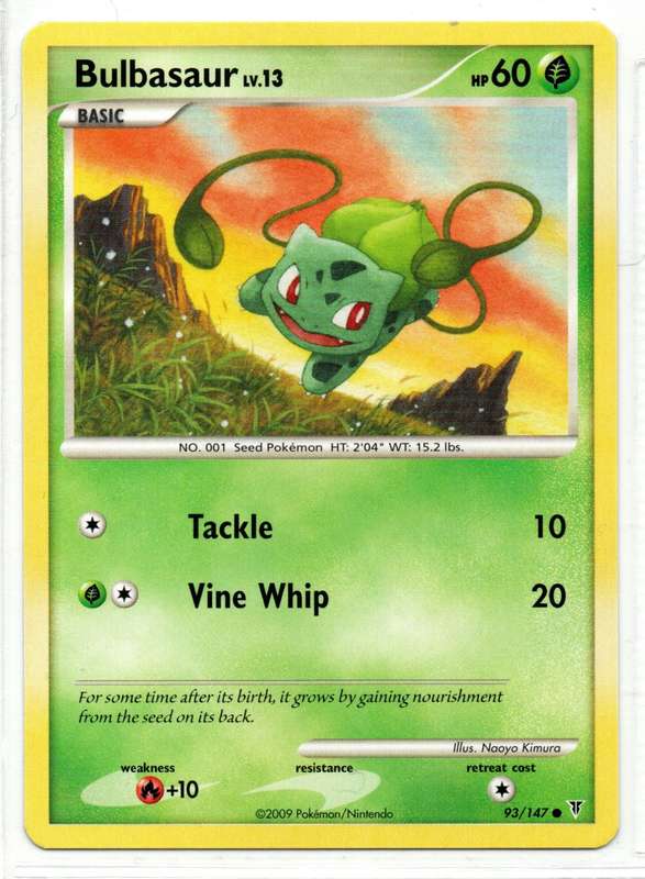 2009 Pokemon/Nintendo - Supreme Victors - Bulbasaur 93/147 Common