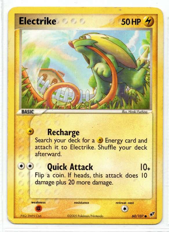 2005 Pokemon/Nintendo - Deoxys - Electrike 60/107 Common