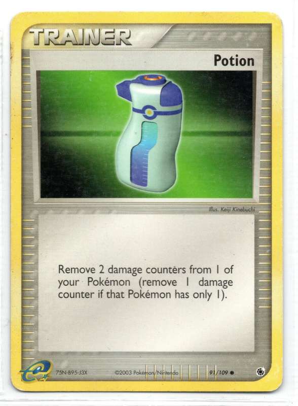 2003 Pokemon/Nintendo - Ruby & Sapphire - Trainer Potion 91/109 Common