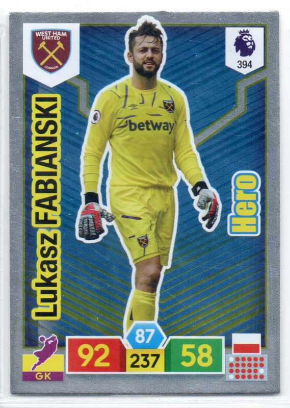 Panini Premier League 2019/20 / XL Adrenalyn - West Ham - 5 Cards