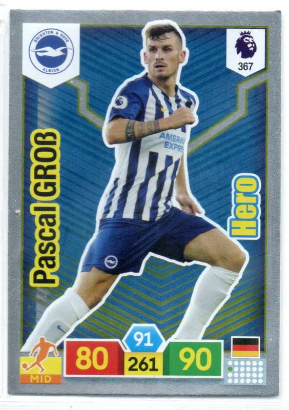 Panini Premier League 2019/20 / XL Adrenalyn - Brighton & Hove Albion - 4 Cards