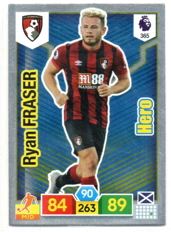 Panini Premier League 2019/20 / XL Adrenalyn - Bournemouth - 4 Cards