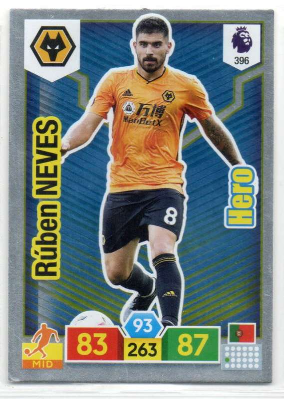 Panini Premier League 2019/20 / XL Adrenalyn - Wolverhampton Wanderers - 5 Cards