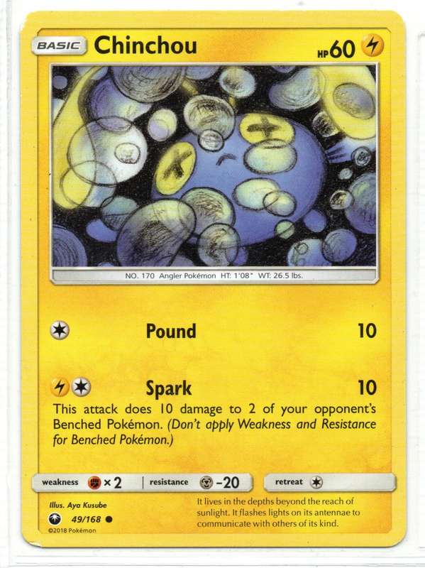 2018 Pokemon - Celestial Storm - Chinchou 49/168 Common