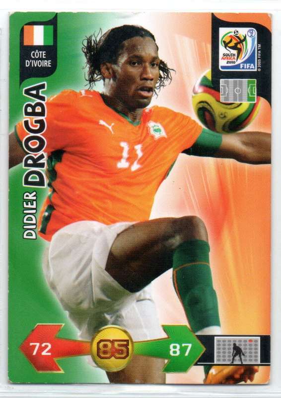 Panini FIFA World Cup 2010 / XL Adrenalyn - Cote D`Ivoire - 2 Cards