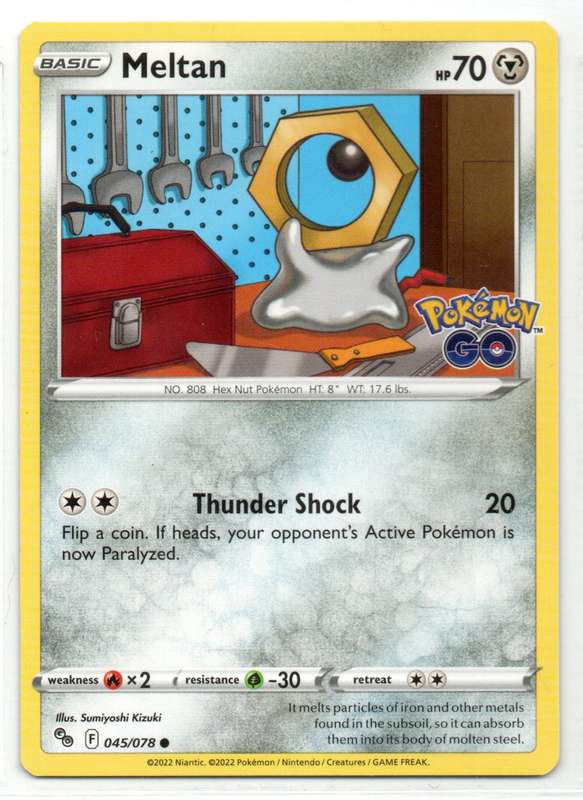 2022 Pokemon/Nintendo/Creature/GameFreak - Pokemon GO - Meltan 45/78 Common