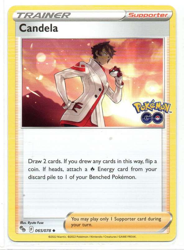 2022 Pokemon/Nintendo/Creature/GameFreak - Pokemon GO - Trainer Candela 65/78 Uncommon