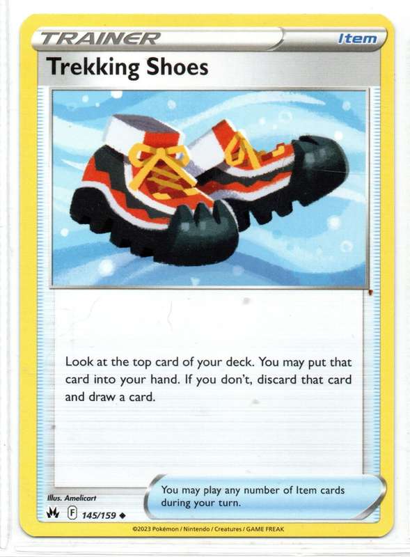 2023 Pokemon/Nintendo/Creatures/GAMEFREAK - Crown Zenith - Trainer Trekking Shoes 145/159 Uncommon