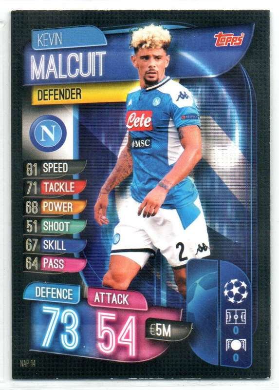 Topps Match Attax UEFA Champions League International 2019/20 - Nap 14 - Kevin Malcuit - Napoli