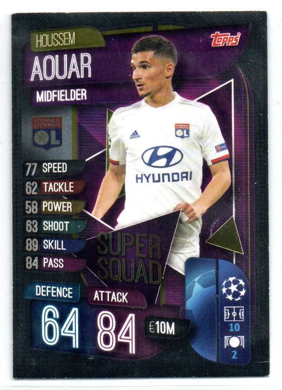Topps Match Attax UEFA Champions League International 2019/20 - SS6 - Houssem Aouar - Olympique Lyon