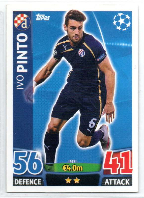 Topps Match Attax UEFA Champions League English 2015/16 Ivo Pinto - Dinamo Zagreb #417