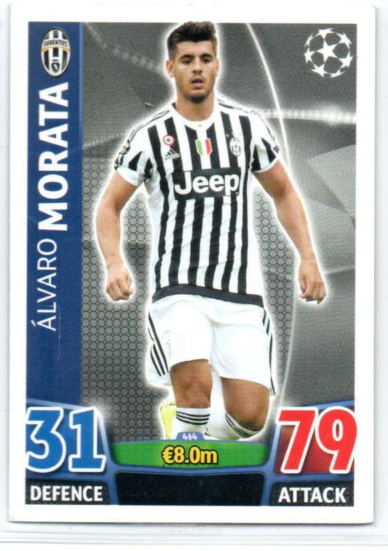 Topps Match Attax UEFA Champions League English 2015/16 Alvara Morata - Juventus #464